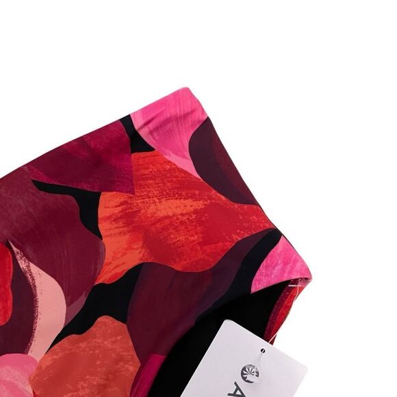 Athleta High Waist Bikini Bottom Liana Floral Mauve Size Small NWT - Picture 3 of 7